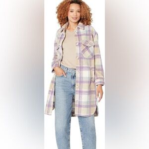 Blank NYC Purple Plaid Shacket, Jacket